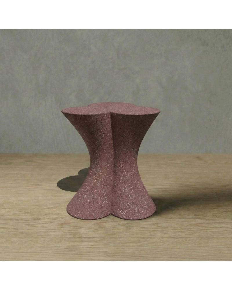 CLOVER Hafif Beton Yan Sehpa - Kahverengi