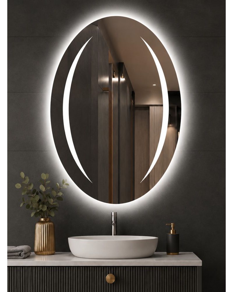 Lunaris LED Aydınlatmalı Banyo Aynası  Quattro Home