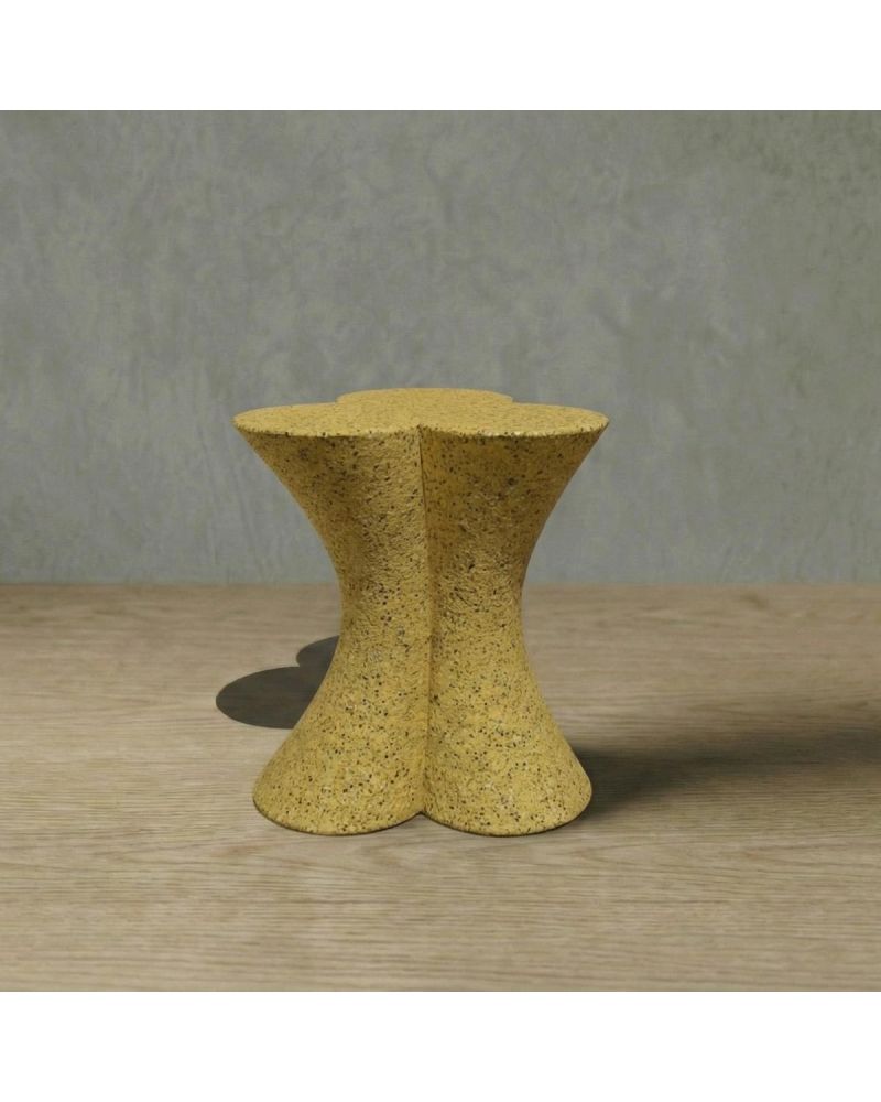 CLOVER Hafif Beton Yan Sehpa - Sarı
