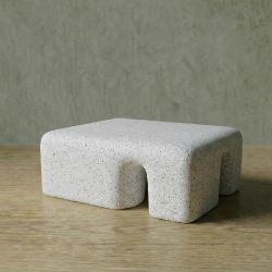 FOOT Hafif Beton Orta Sehpa - Beyaz