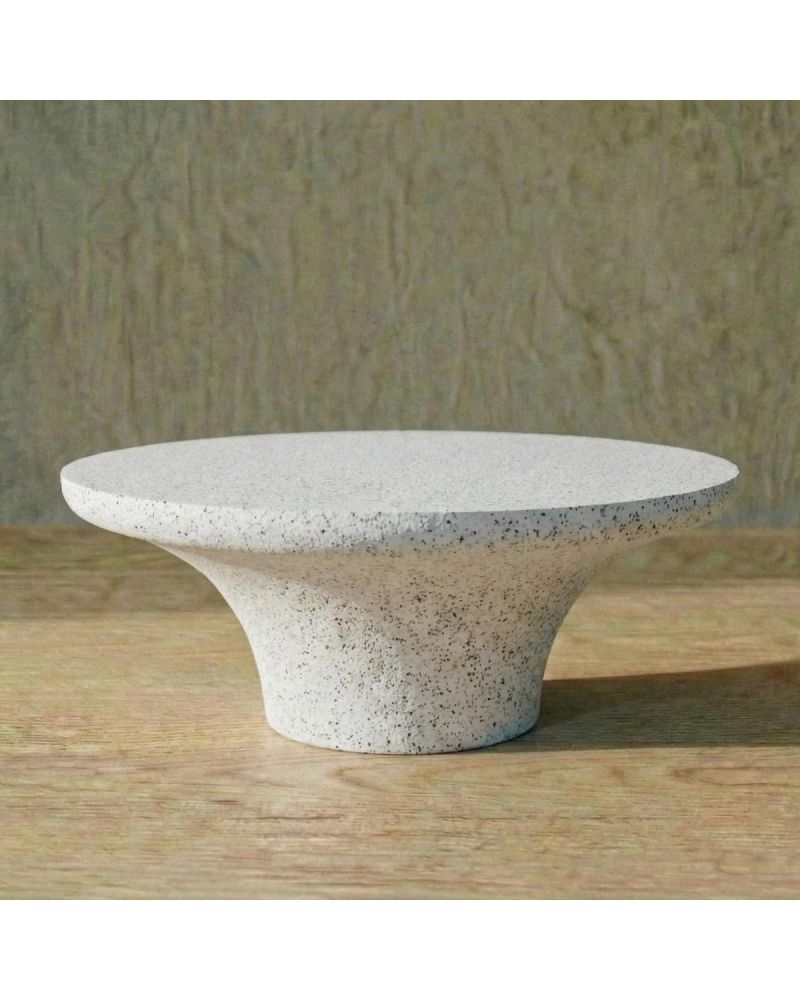 TISSUE Hafif Beton Orta Sehpa - Beyaz