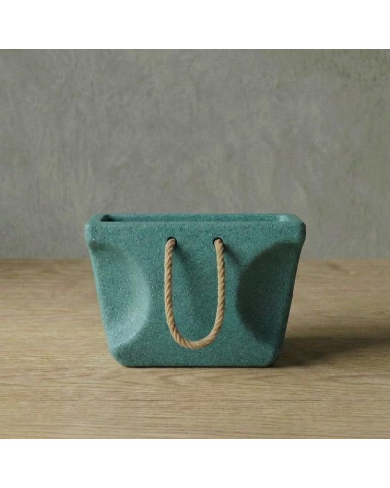 BAG Hafif Beton Saksı - Yeşil