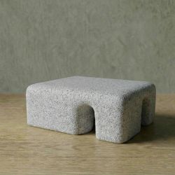 FOOT Hafif Beton Orta Sehpa - Açık Gri