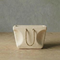 BAG Hafif Beton Saksı - Krem