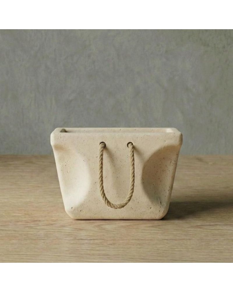 BAG Hafif Beton Saksı - Krem
