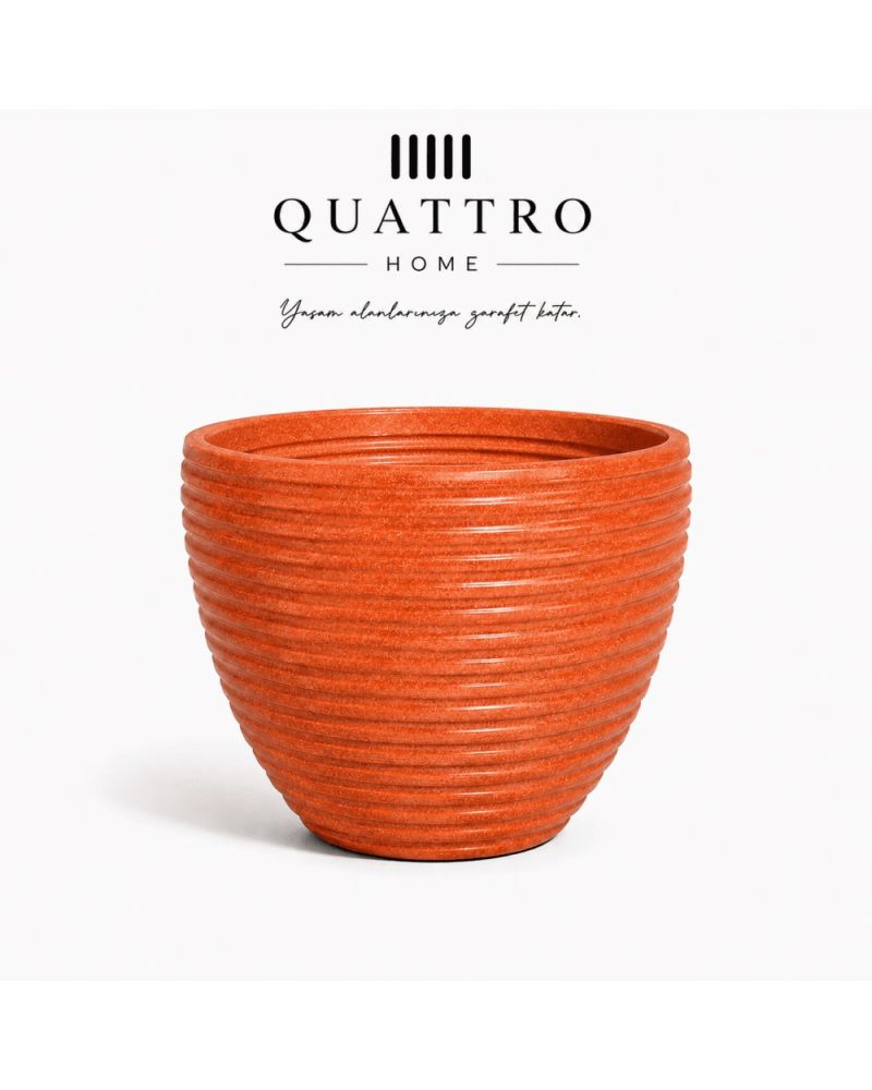 Quattro Home Sevilla Serisi Saksı Modern İç ve Dış Mekan Dekoratif Saksı