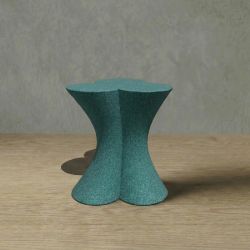 CLOVER Hafif Beton Yan Sehpa - Yeşil