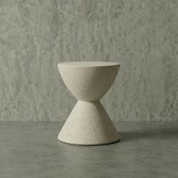 Untimely Hafif Beton Yan Sehpa - Krem