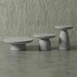 OASIS Hafif Beton Orta Sehpa - Açık Gri