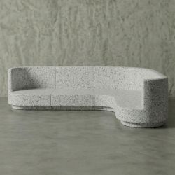 GATHER Hafif Beton Koltuk - Beyaz
