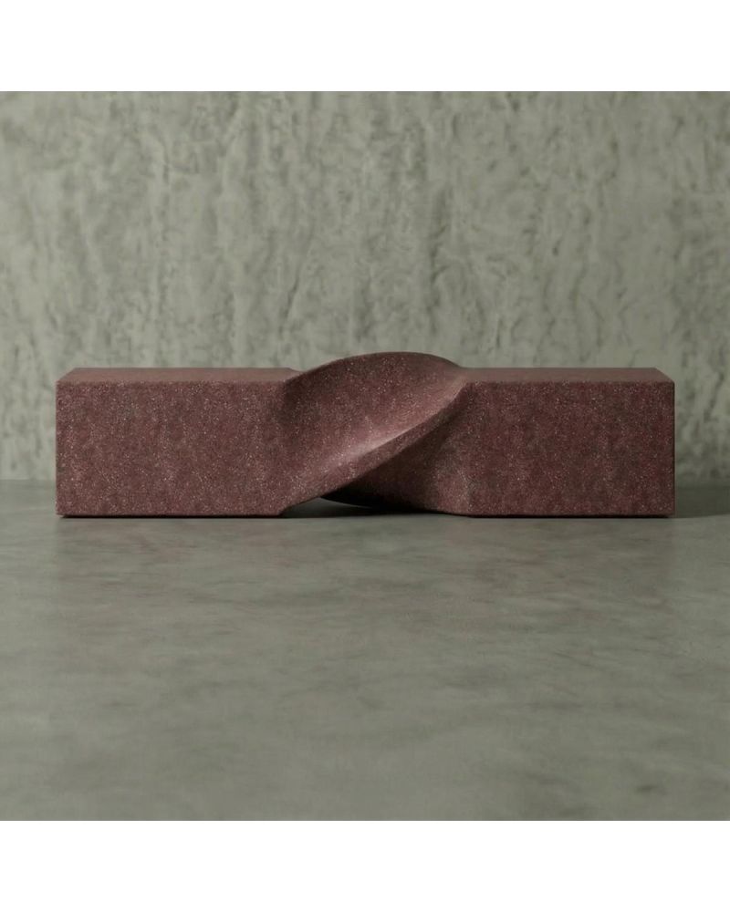 Twist Hafif Beton Bank - Kahverengi