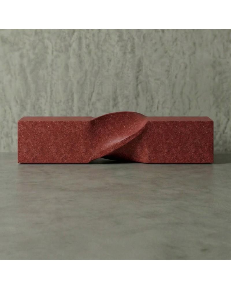 Twist Hafif Beton Bank - Kırmızı