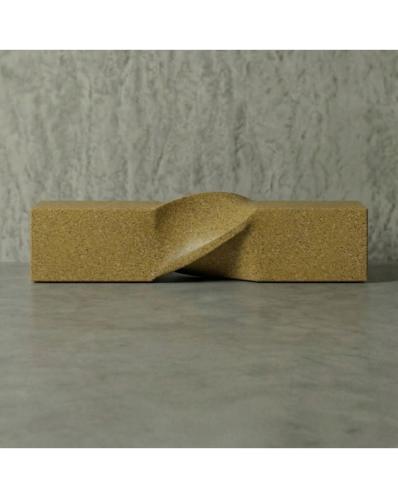 Twist Hafif Beton Bank - Sarı