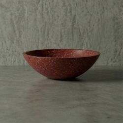 BONZA Hafif Beton Saksı - Kırmızı