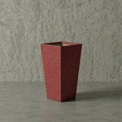 KONİK Hafif Beton Saksı - Kırmızı