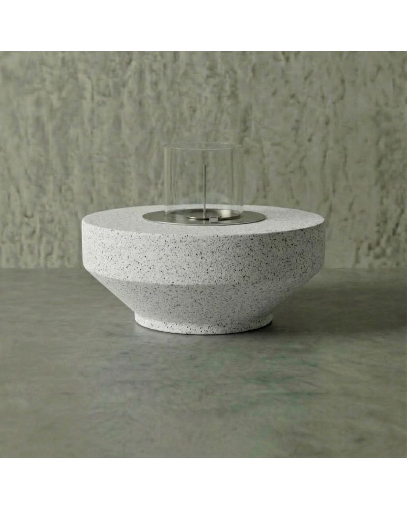 Plateau Hafif Beton Ateş Çukuru - Beyaz