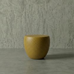 PUFF Hafif Beton Yan Sehpa - Sarı