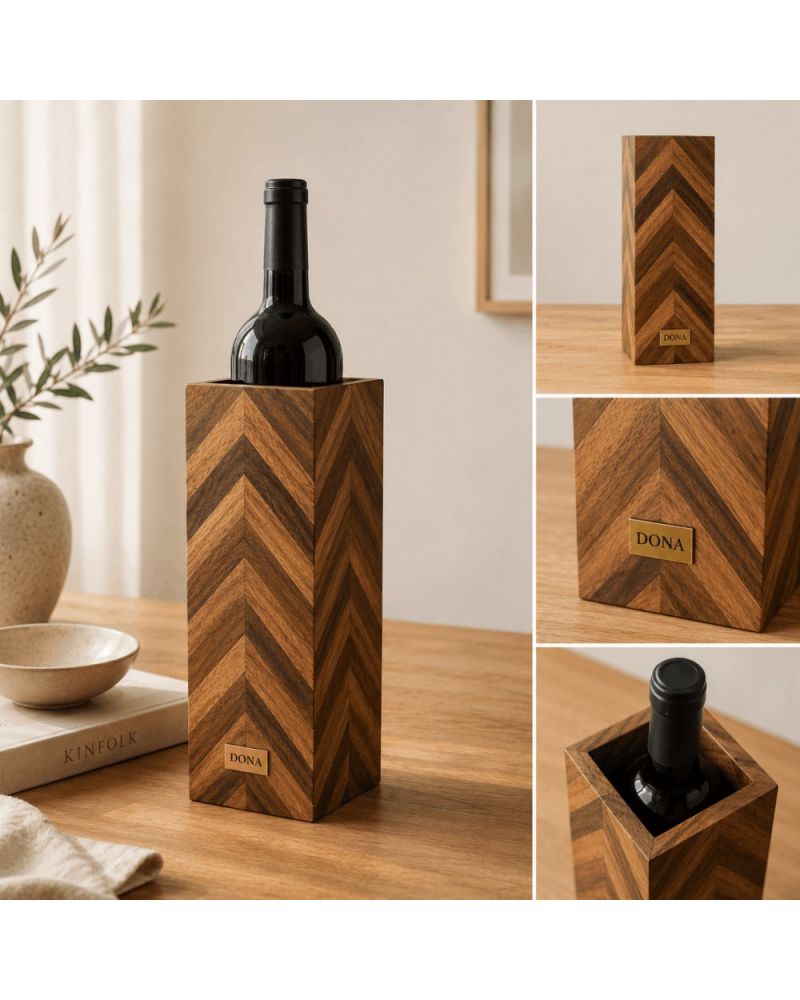 Dona Collection Şaraplık – Dekoratif Şarap Şişesi Standı