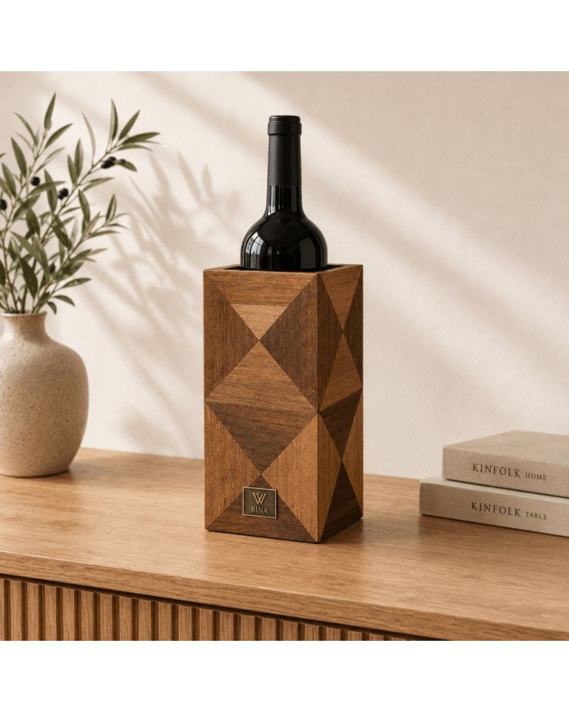 Bina Collection Şaraplık – Dekoratif Şarap Şişesi Standı