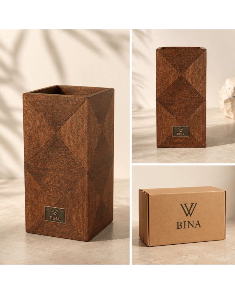 Bina Collection Şaraplık – Dekoratif Şarap Şişesi Standı