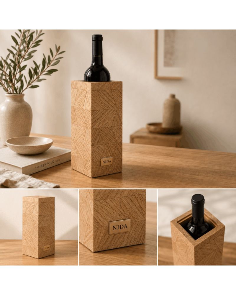 Nida Collection Şaraplık – Dekoratif Şarap Şişesi Standı