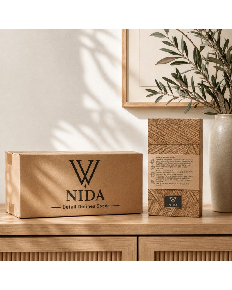 Nida Collection Şaraplık – Dekoratif Şarap Şişesi Standı