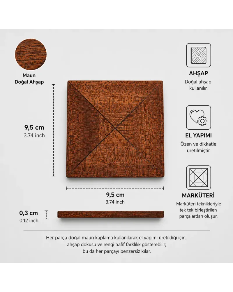 Mimoza Collection - Bardak Altlığı 4'lü Set