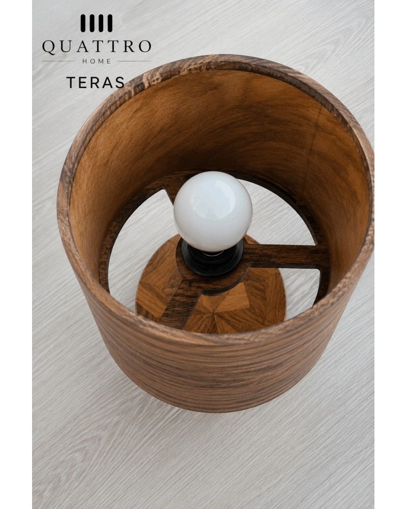 Teras Abajur – Doğal Ceviz Ahşap Kaplama