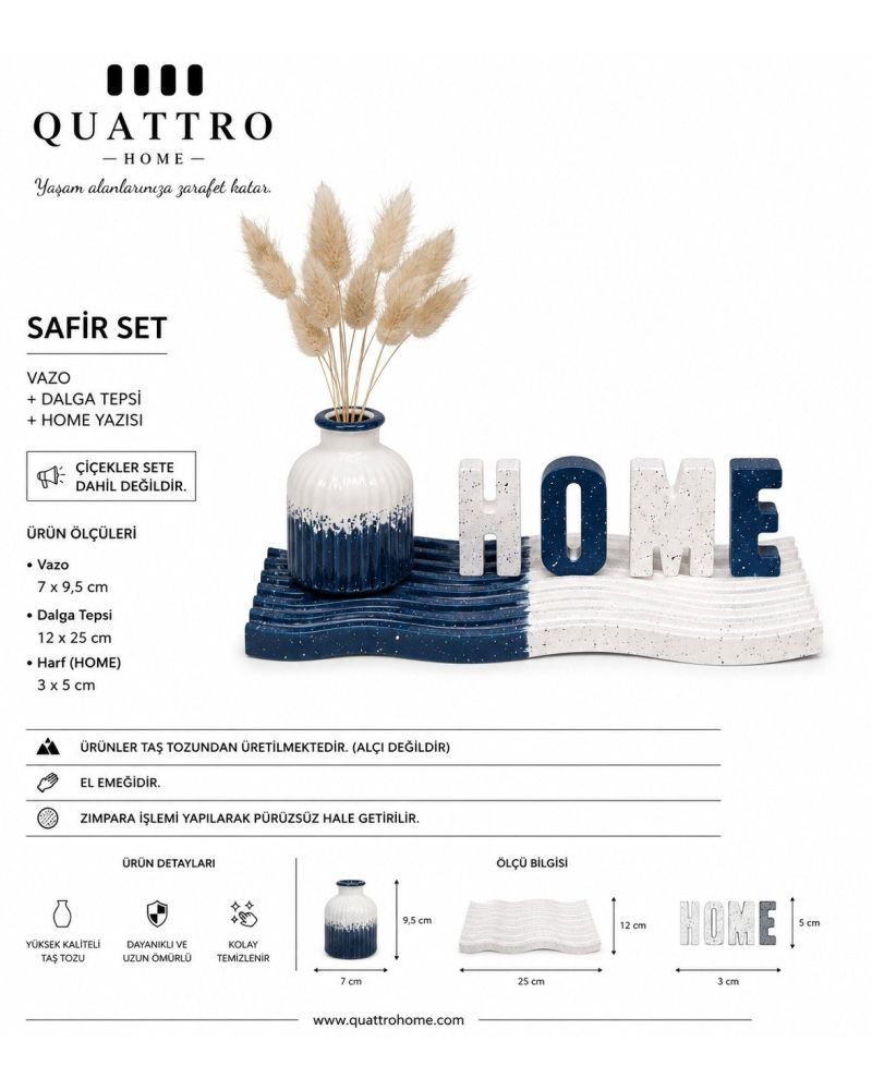 Quattro Home Safir Dekoratif Set