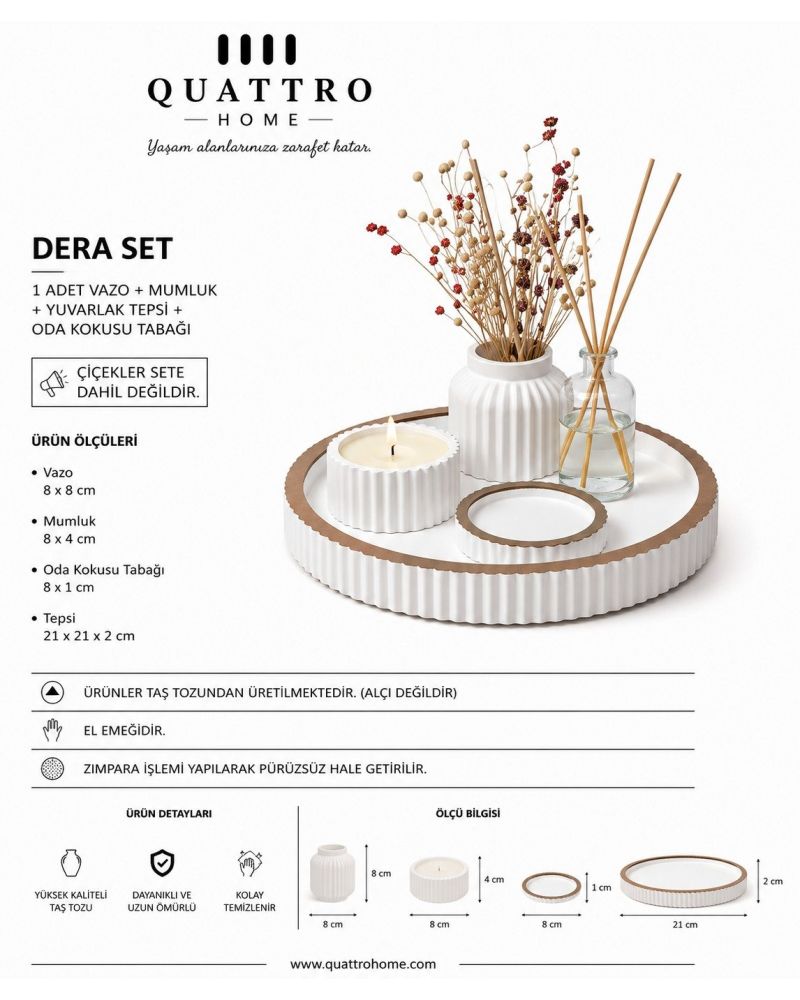Dera Dekoratif Sunum Seti