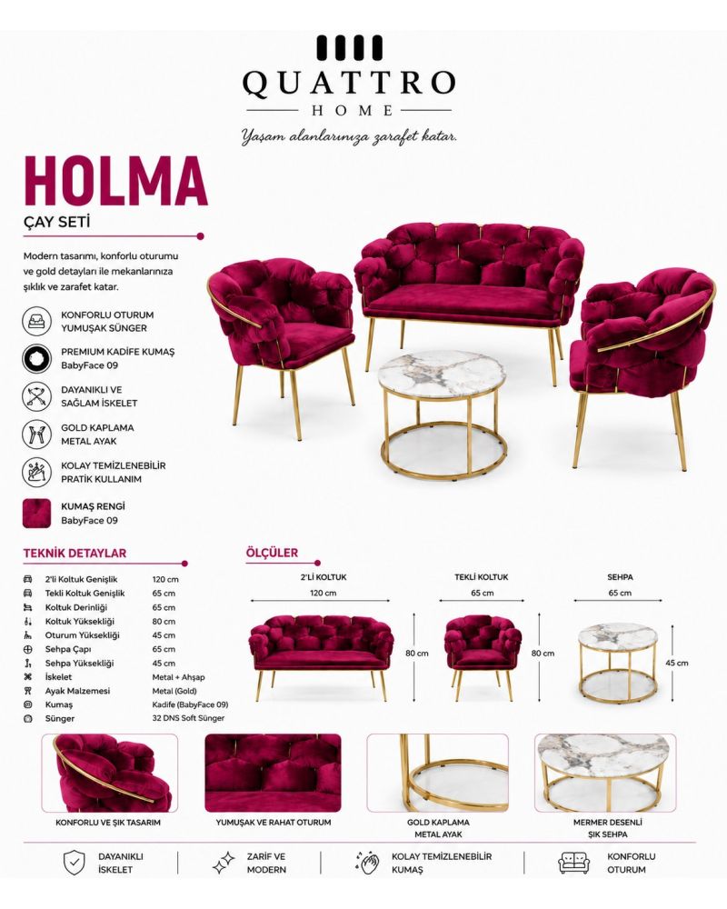 Holma Çay Seti Koltuk Takımı
