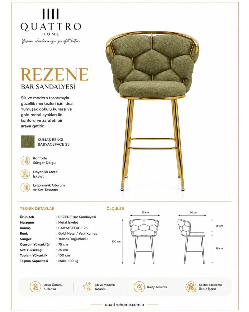 Rezene Bar Sandalyesi