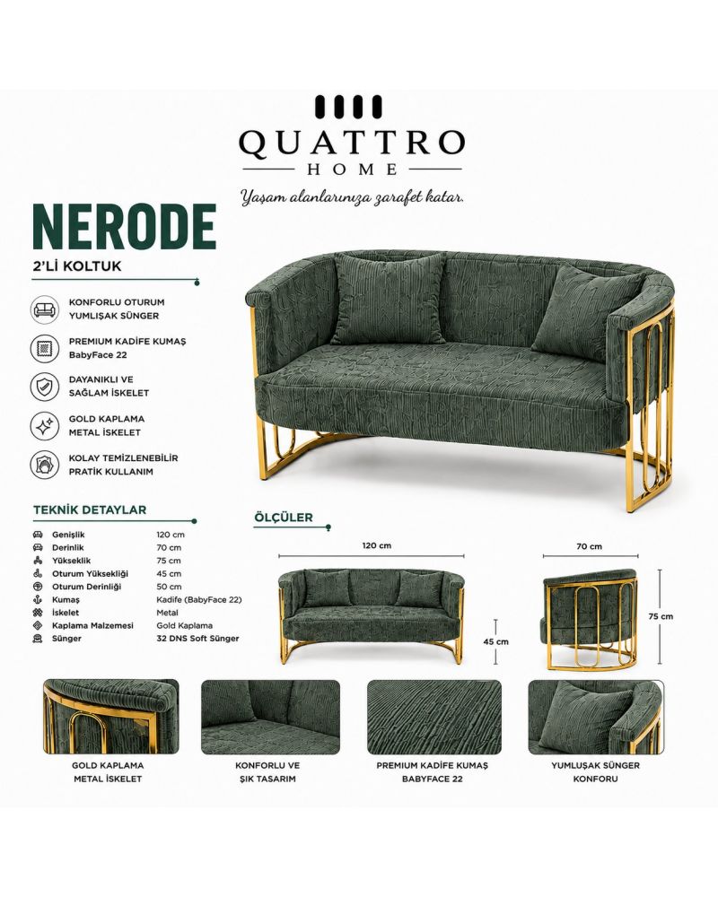 Nerode Çay Seti Koltuk Takımı