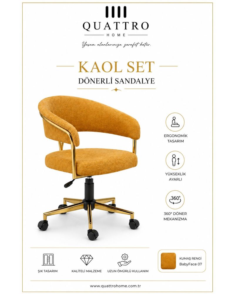 Kaol Manikür Masa Sandalye Seti