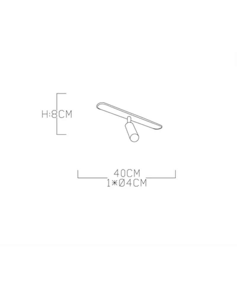 40CM SPOTLU ELİPS LED AVİZE PLAFONYER ML31047
