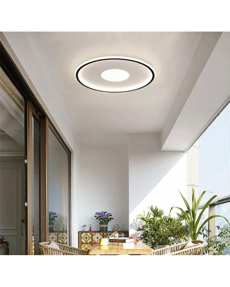 Ø80CM İÇ DIŞ VE ORTA IŞIK LED AVİZE PLAFONYER ML54106Y