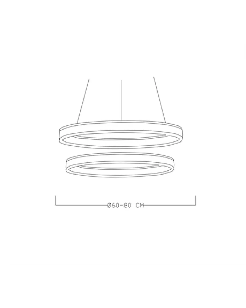 Ø80-60CM LED AVİZE SARKIT ML61902