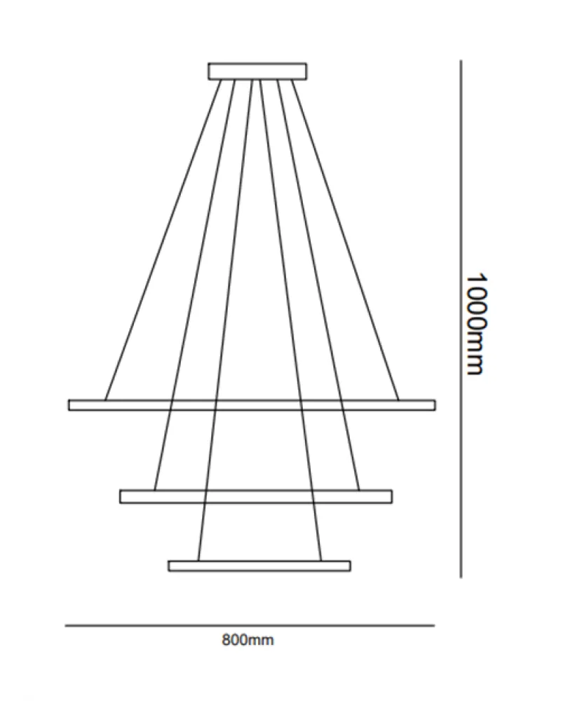 80*50CM 3'LÜ LED AVİZE SARKIT ML30067