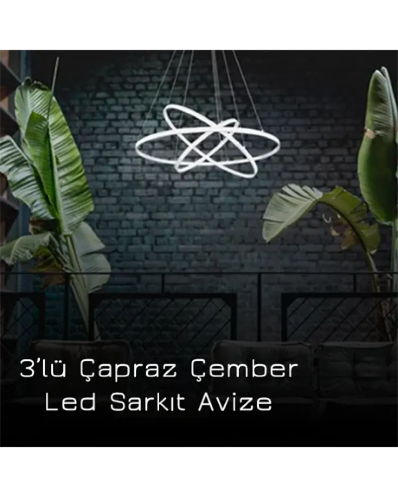 Ø65-50-35CM EKO LED AVİZE SARKIT ML30030