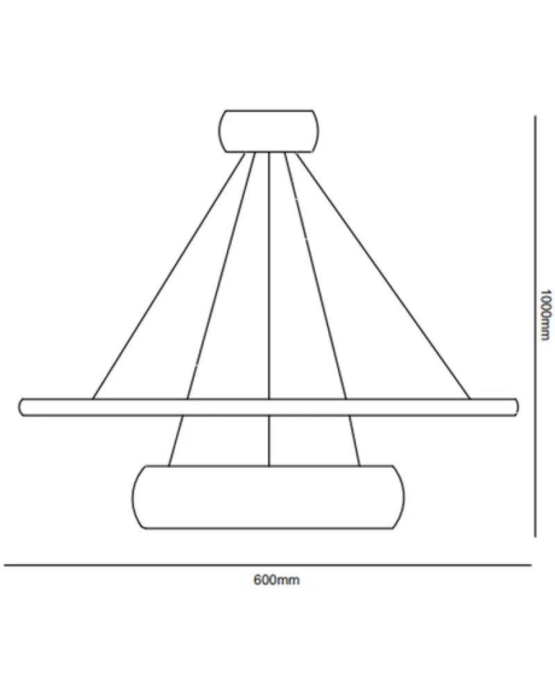 Ø60-40CM LED AVİZE SARKIT ML34202