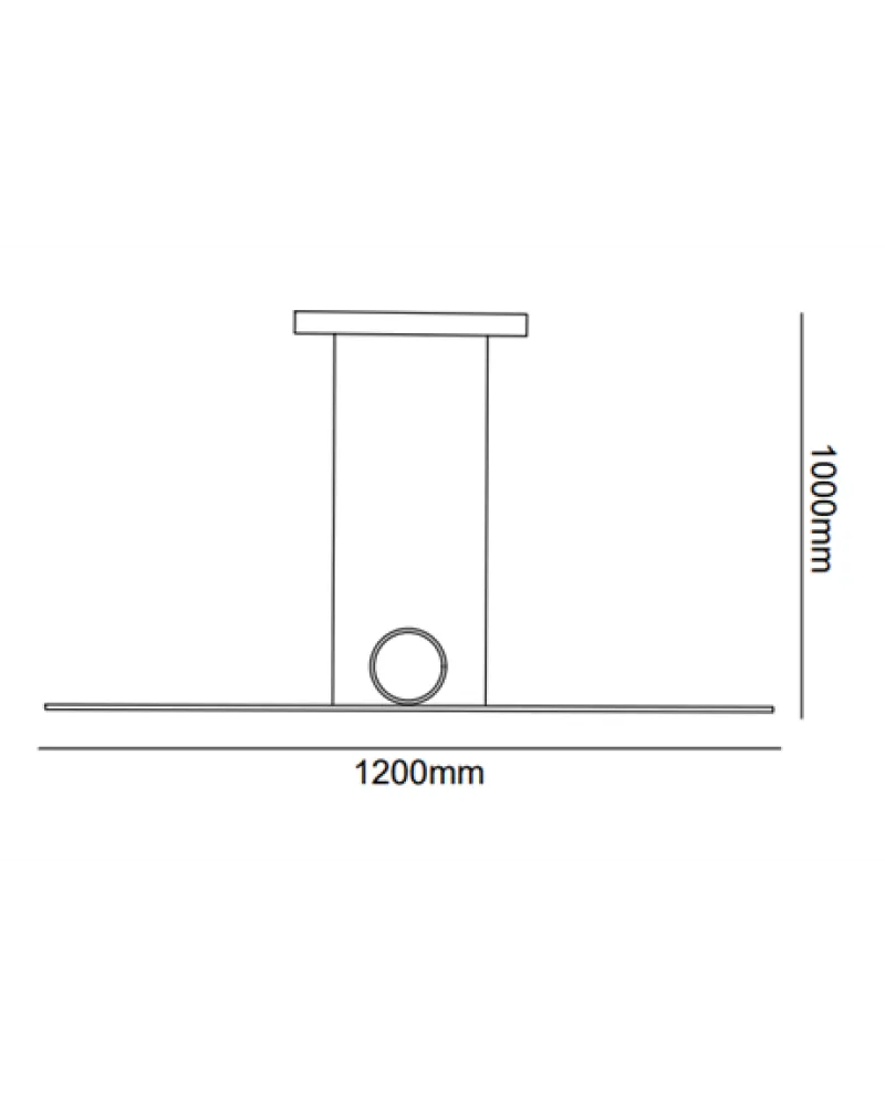 120CM RAMPA LED AVİZE SARKIT ML36002