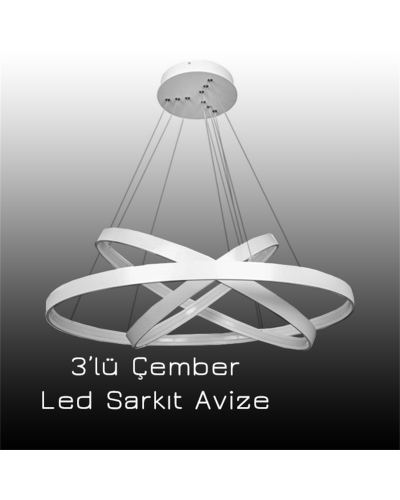 Ø85-70-55CM LED AVİZE SARKIT ML30002
