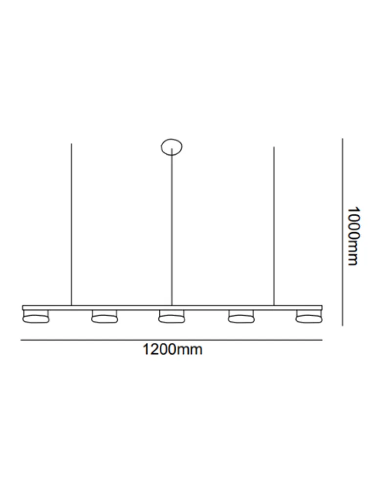 120CM BARDAKLI LED AVİZE SARKIT ML84004