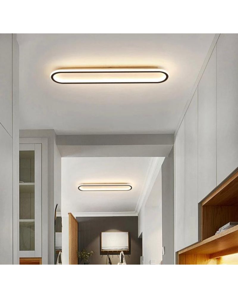 40CM ELİPS İÇE VE DIŞA IŞIK LED AVİZE PLAFONYER ML54114