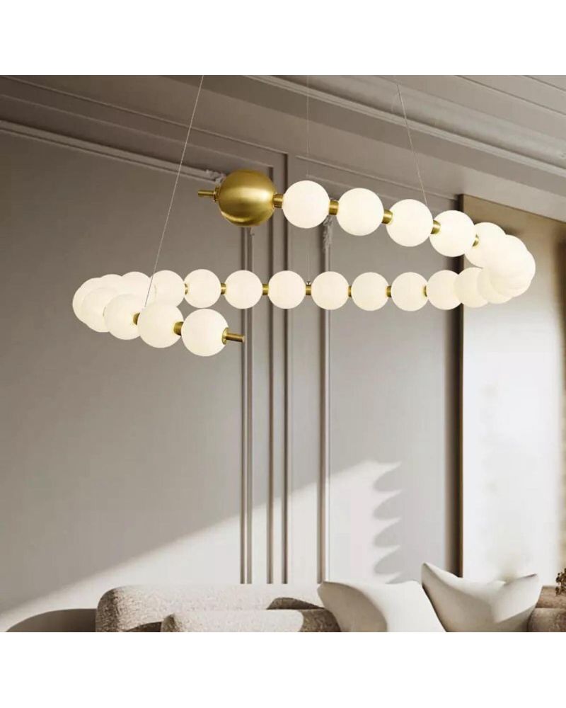 Ø100CM HELEZON AKRİLİK KÜRE LED AVİZE SARKIT ML83504