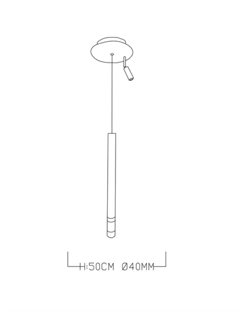 H:50CM SPOTLU BORU LED AVİZE SARKIT ML83057
