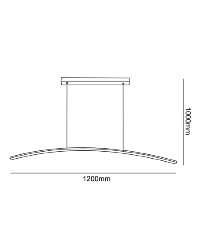 120CM YAY LED AVİZE SARKIT ML30068