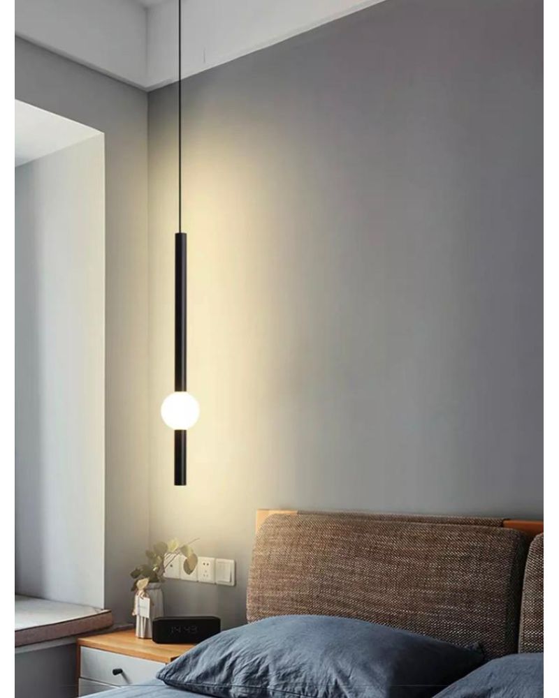 H:65CM METAL BORU LED AVİZE SARKIT ML83071M