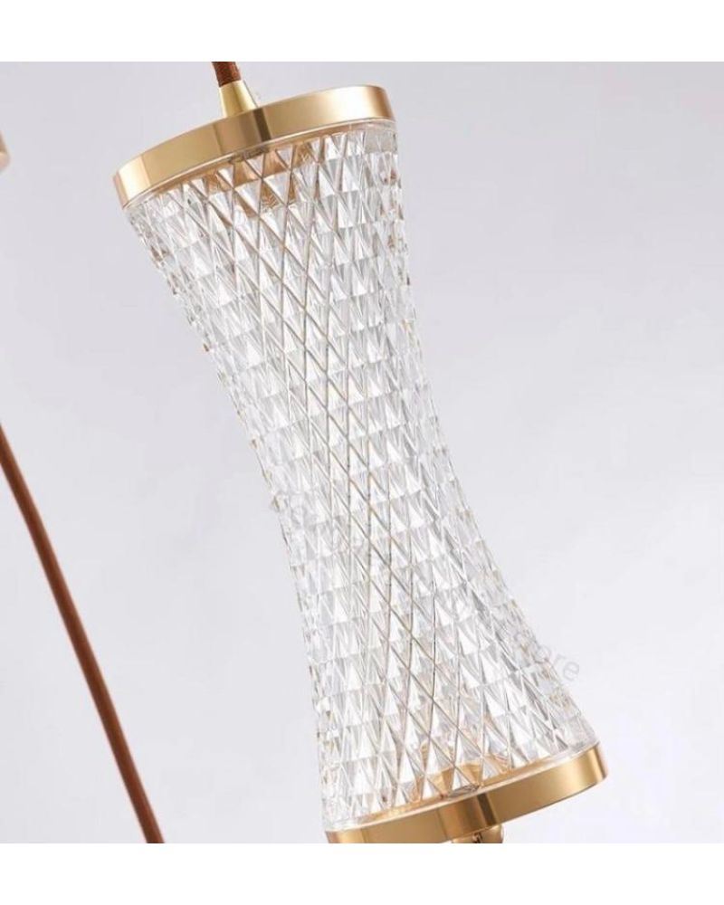 7 Lİ LONG AKRİLİK VAZO LED AVİZE SARKIT ML83200L7