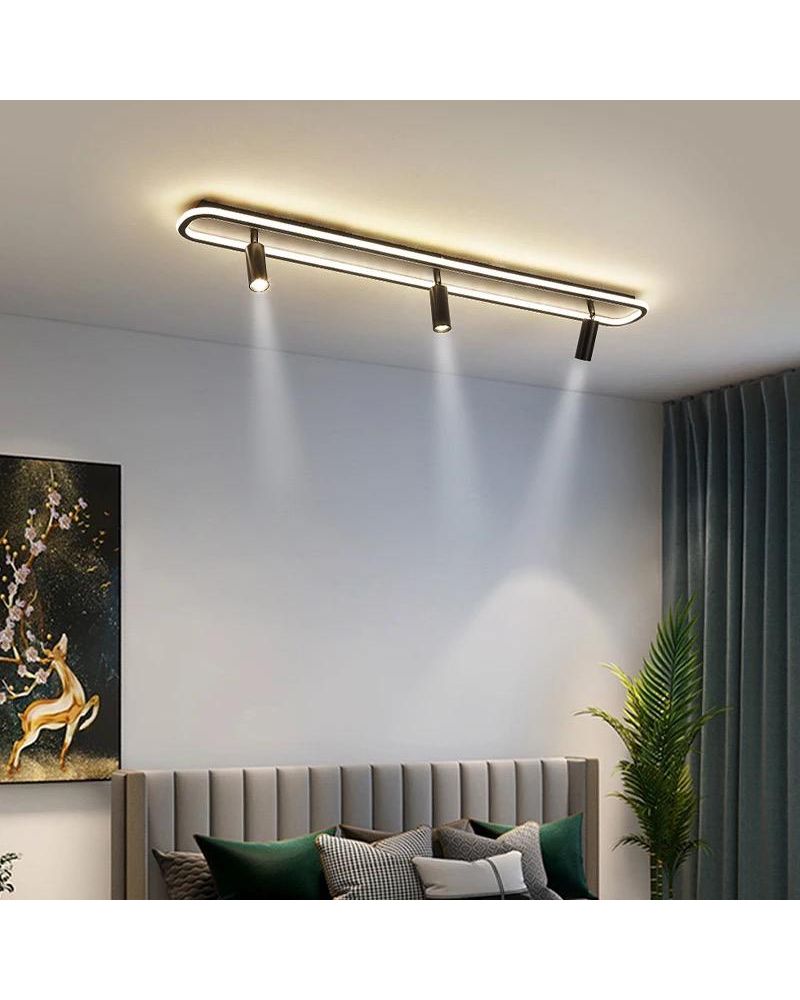 100CM SPOTLU ELİPS LED AVİZE PLAFONYER ML31050
